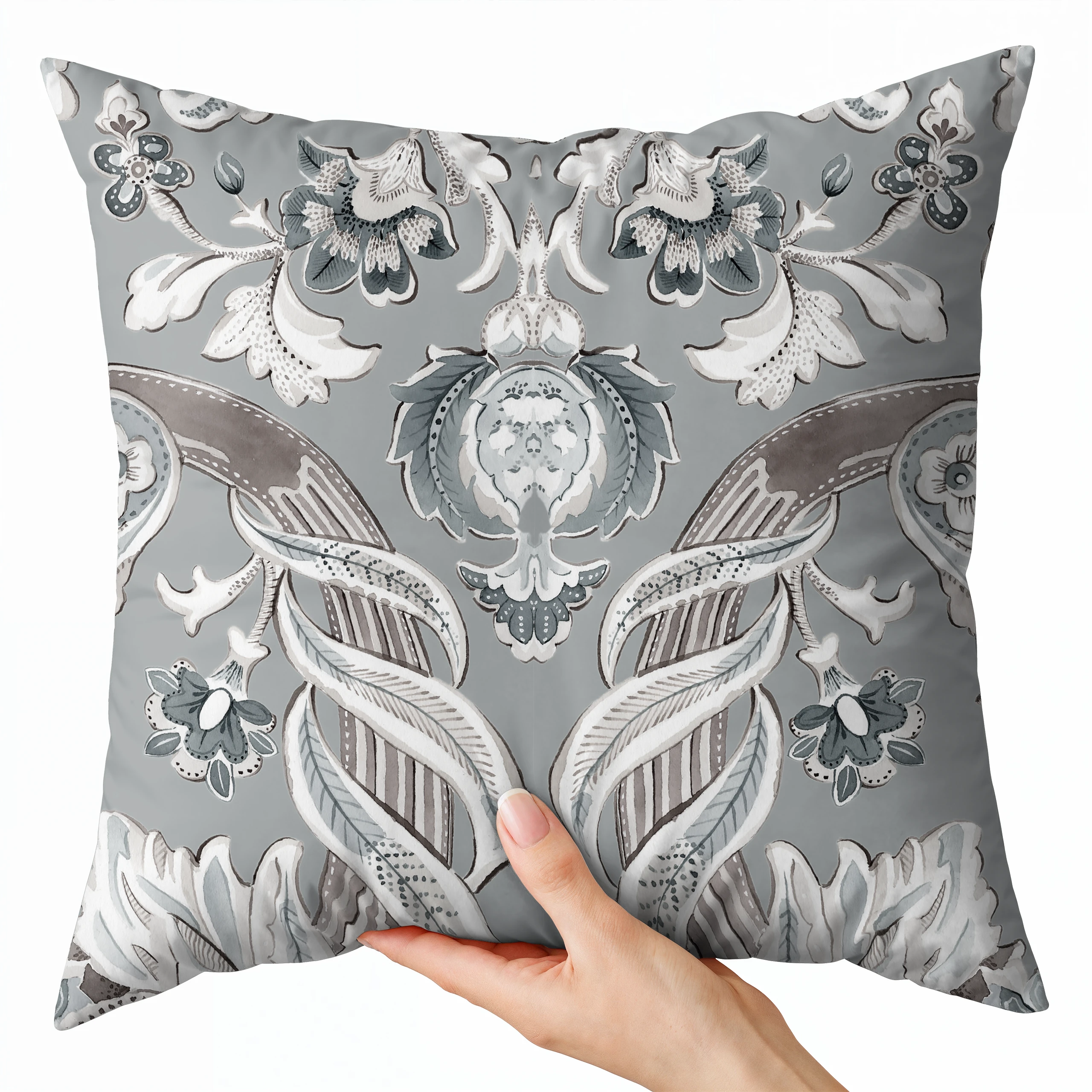 Poszewka dekoracyjna jasiek 50x50 Klasyczny roślinny