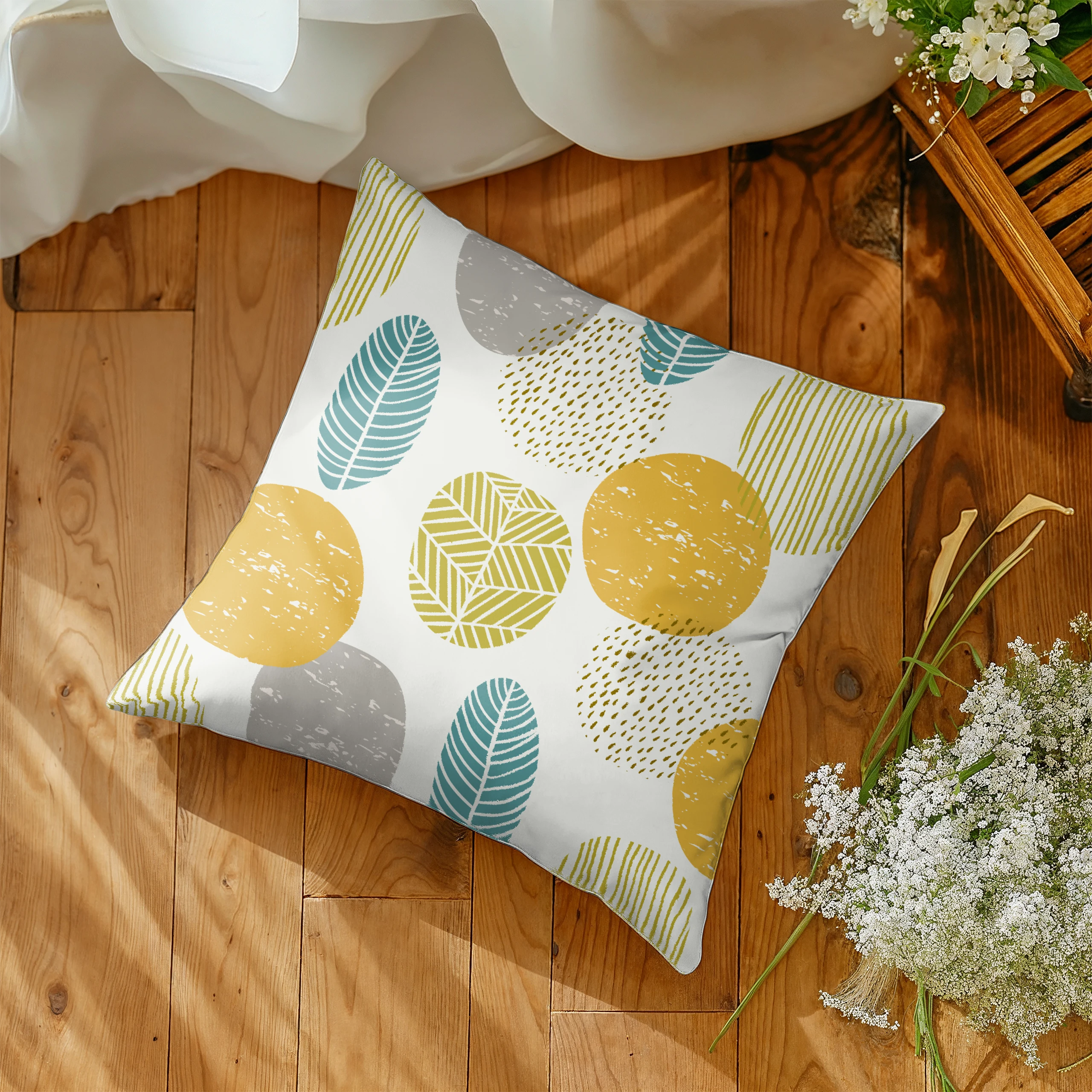 Poszewka na poduszkę 50x50 dekoracyjna jasiek ozdobna wzór poszewki – miniatura