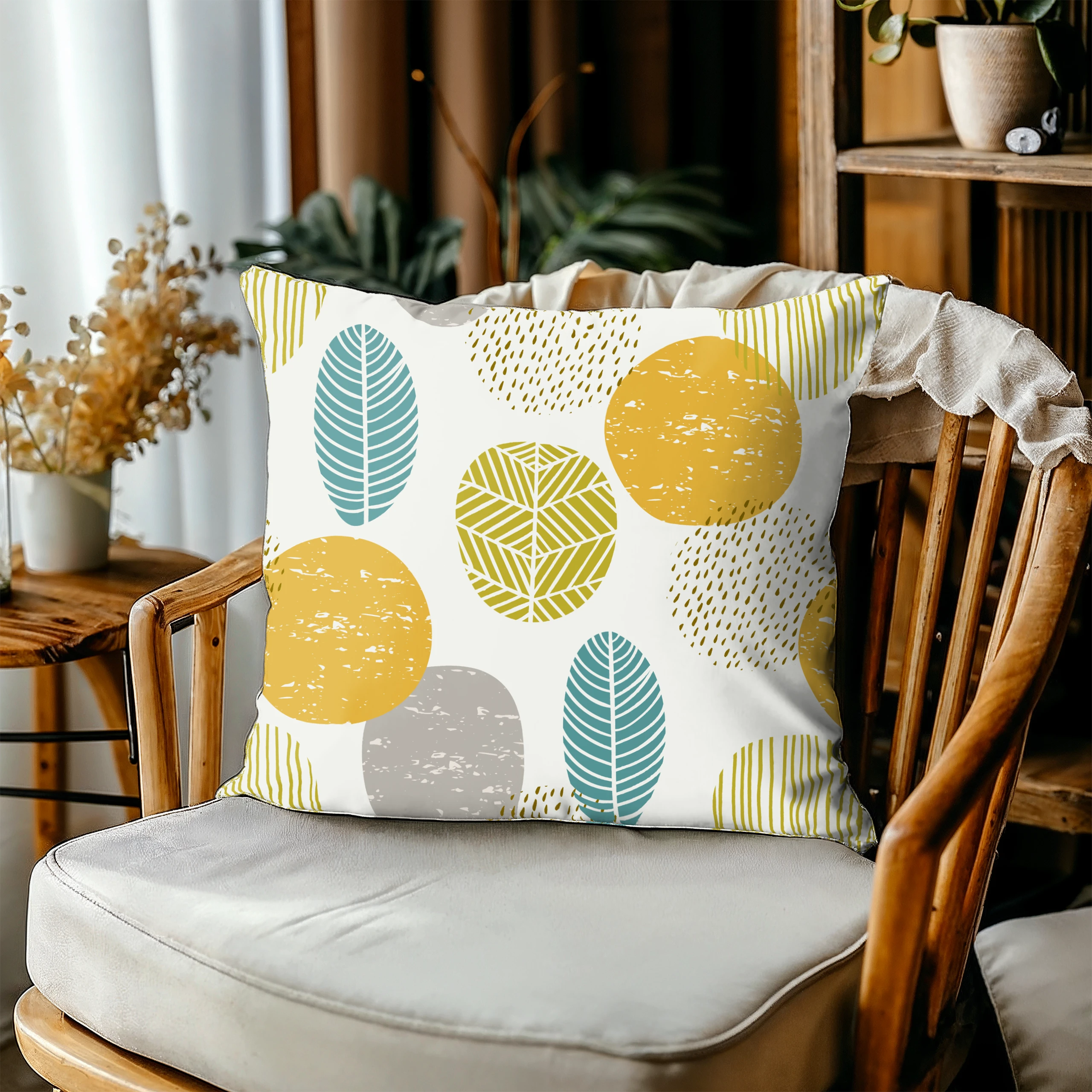 Poszewka na poduszkę 50x50 dekoracyjna jasiek ozdobna wzór poszewki – miniatura