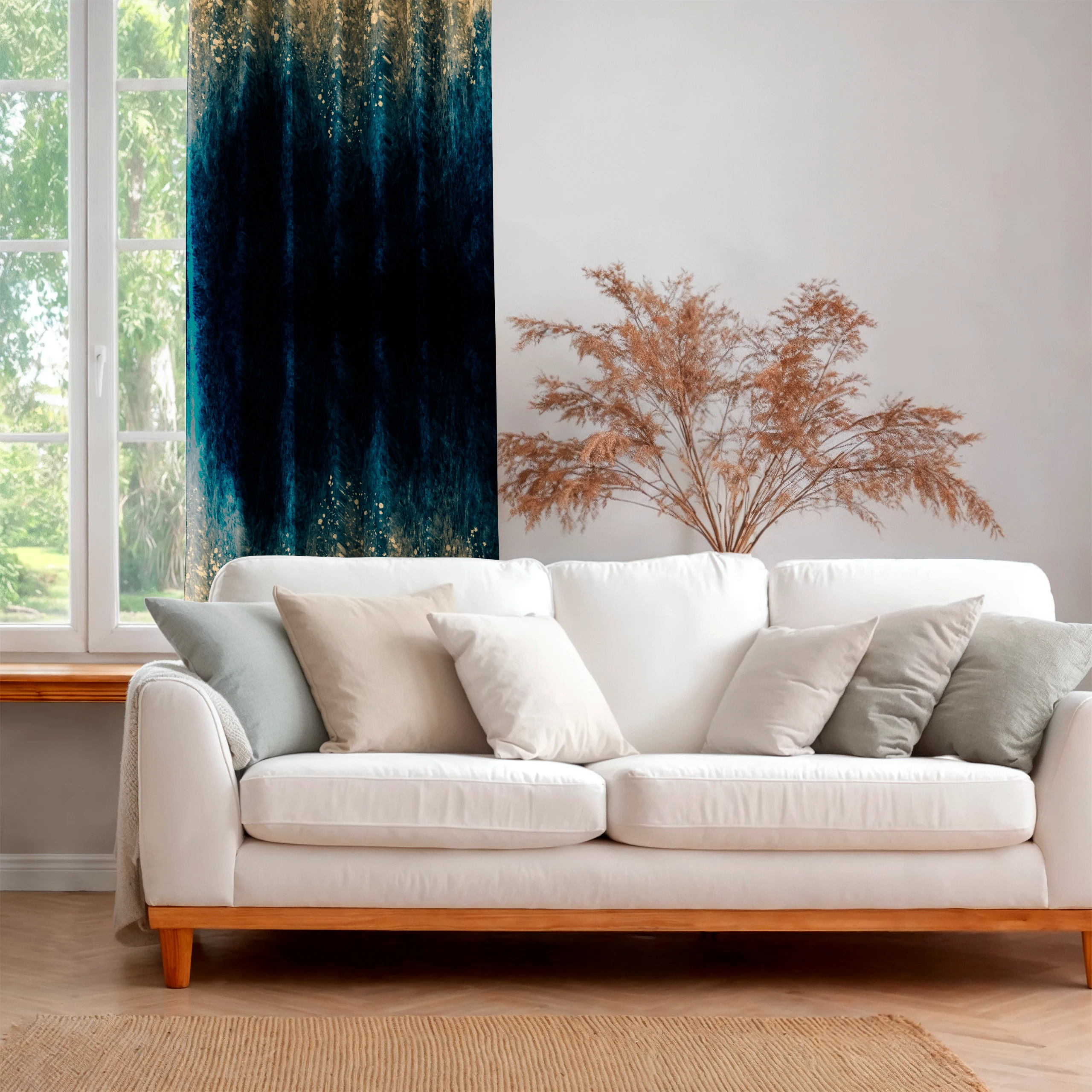 Zasłona do salonu kuchni sypialni żabki taśma 140x270 zasłony gotowe – miniatura