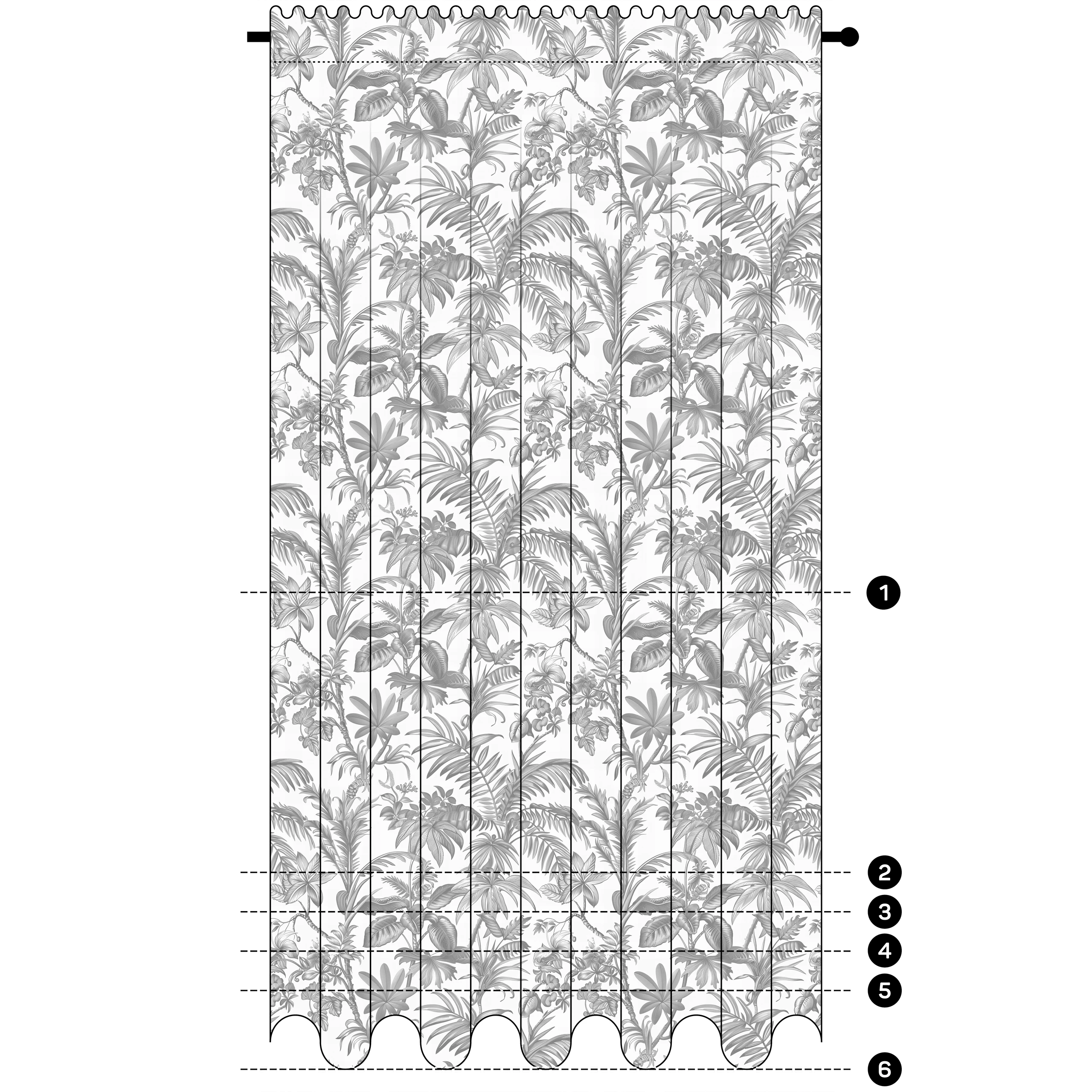 Zasłona do salonu kuchni sypialni żabki taśma 140x270 zasłony gotowe – miniatura