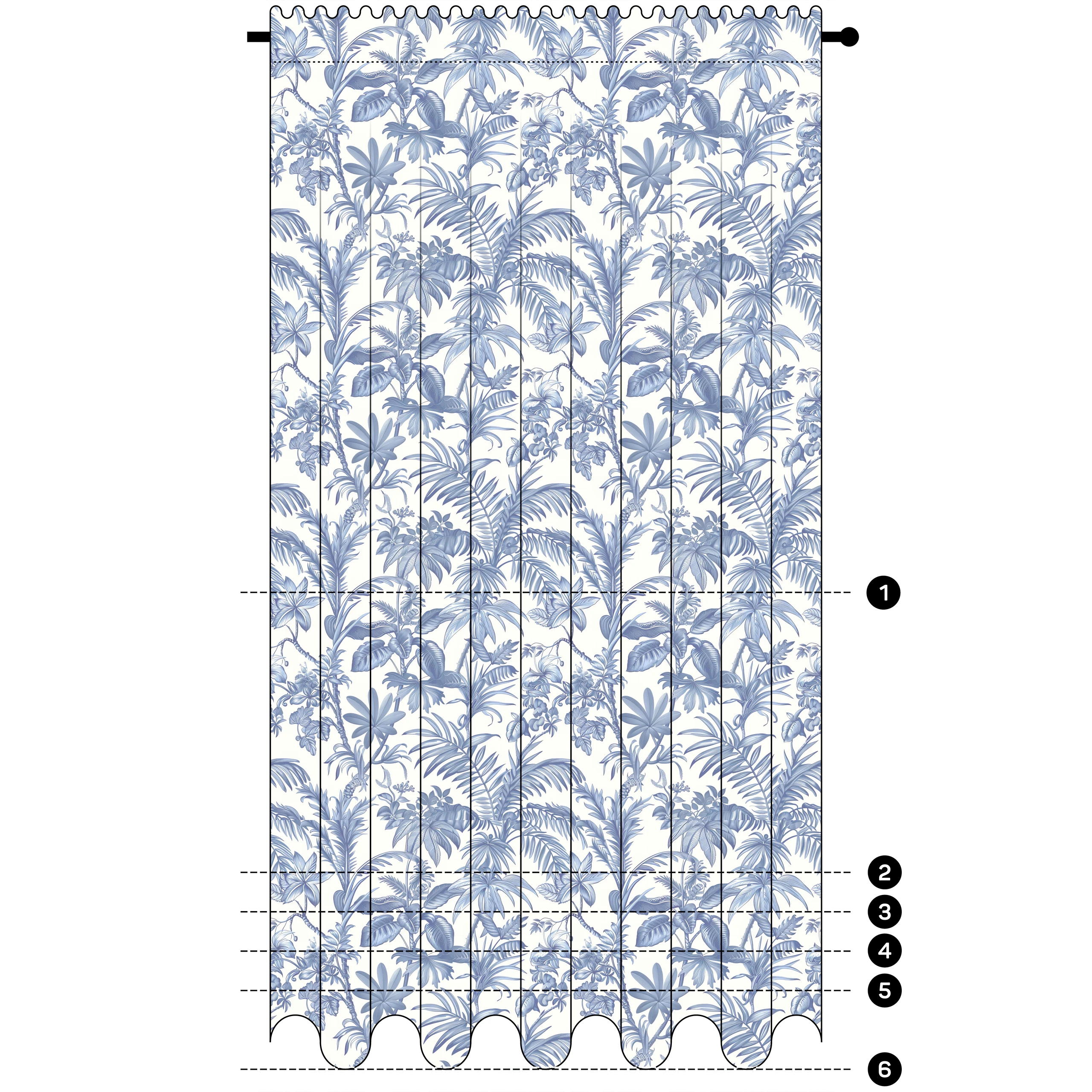 Zasłona do salonu kuchni sypialni żabki taśma 140x270 zasłony gotowe – miniatura