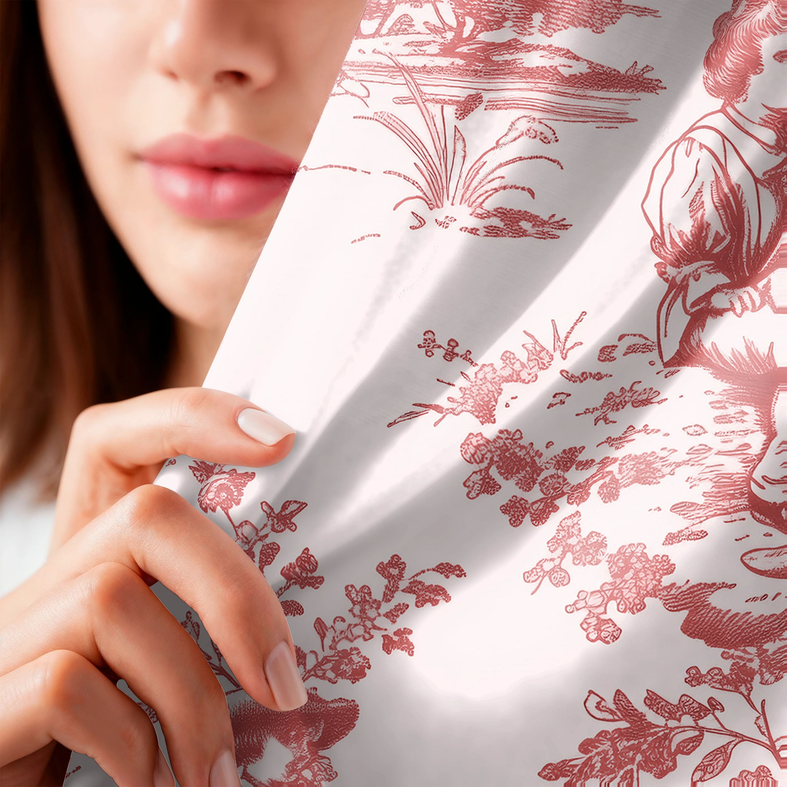 Zasłona do salonu kuchni sypialni żabki taśma 140x270 zasłony gotowe toile – miniatura