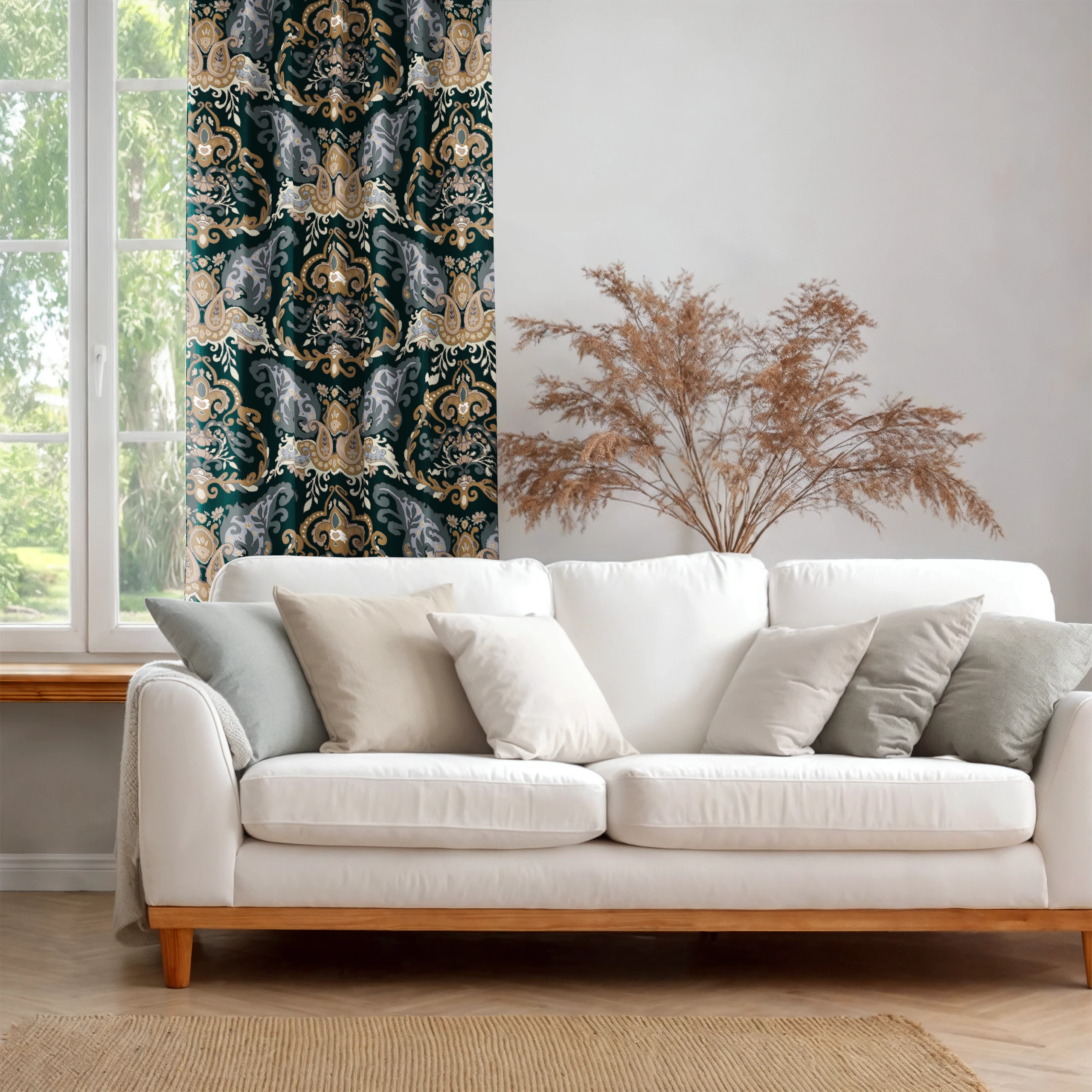 Zasłona do salonu kuchni sypialni żabki taśma 140x270 zasłony gotowe – miniatura