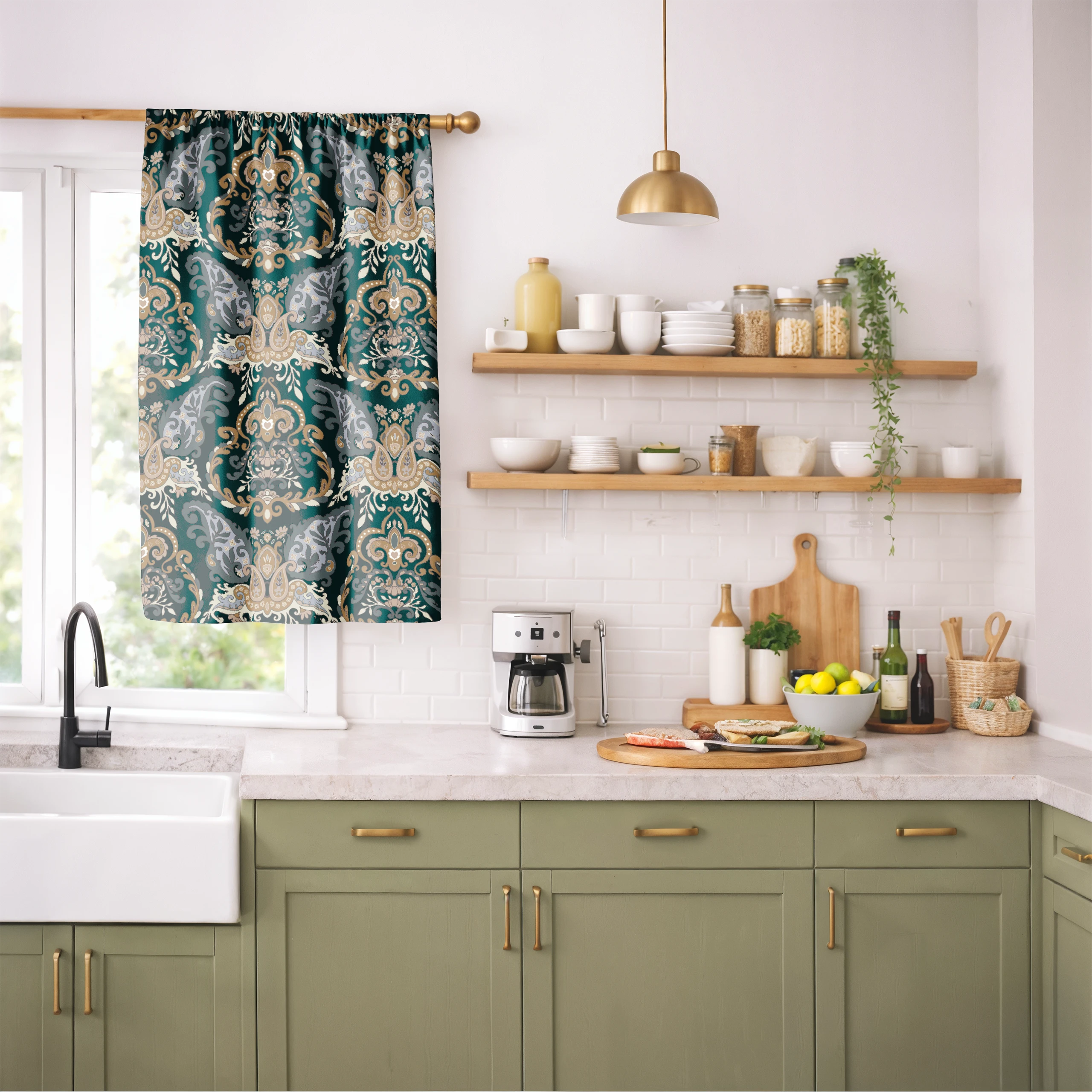 Zasłona do salonu kuchni sypialni żabki taśma 140x270 zasłony gotowe – miniatura