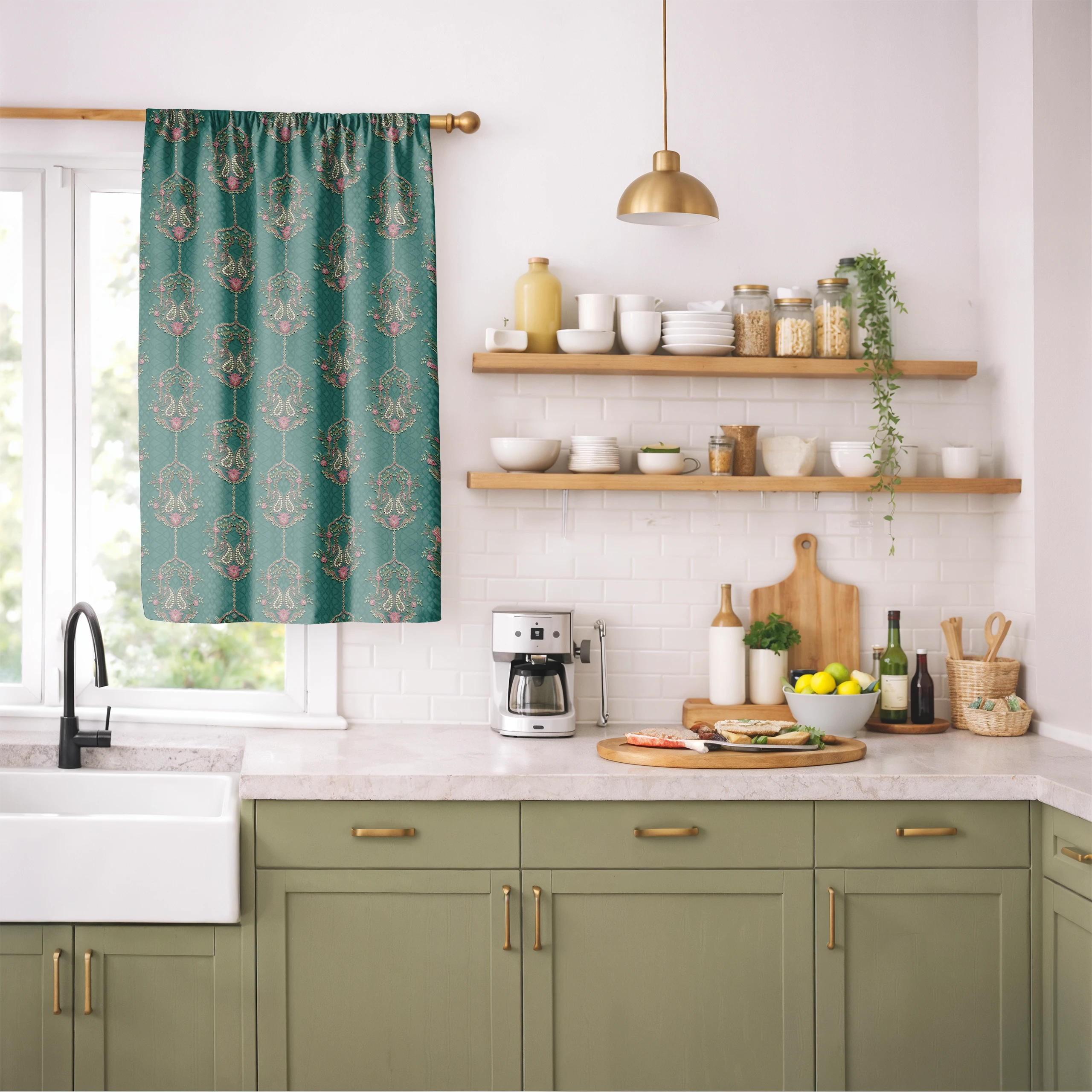 Zasłona do salonu kuchni sypialni żabki taśma 140x270 zasłony gotowe – miniatura