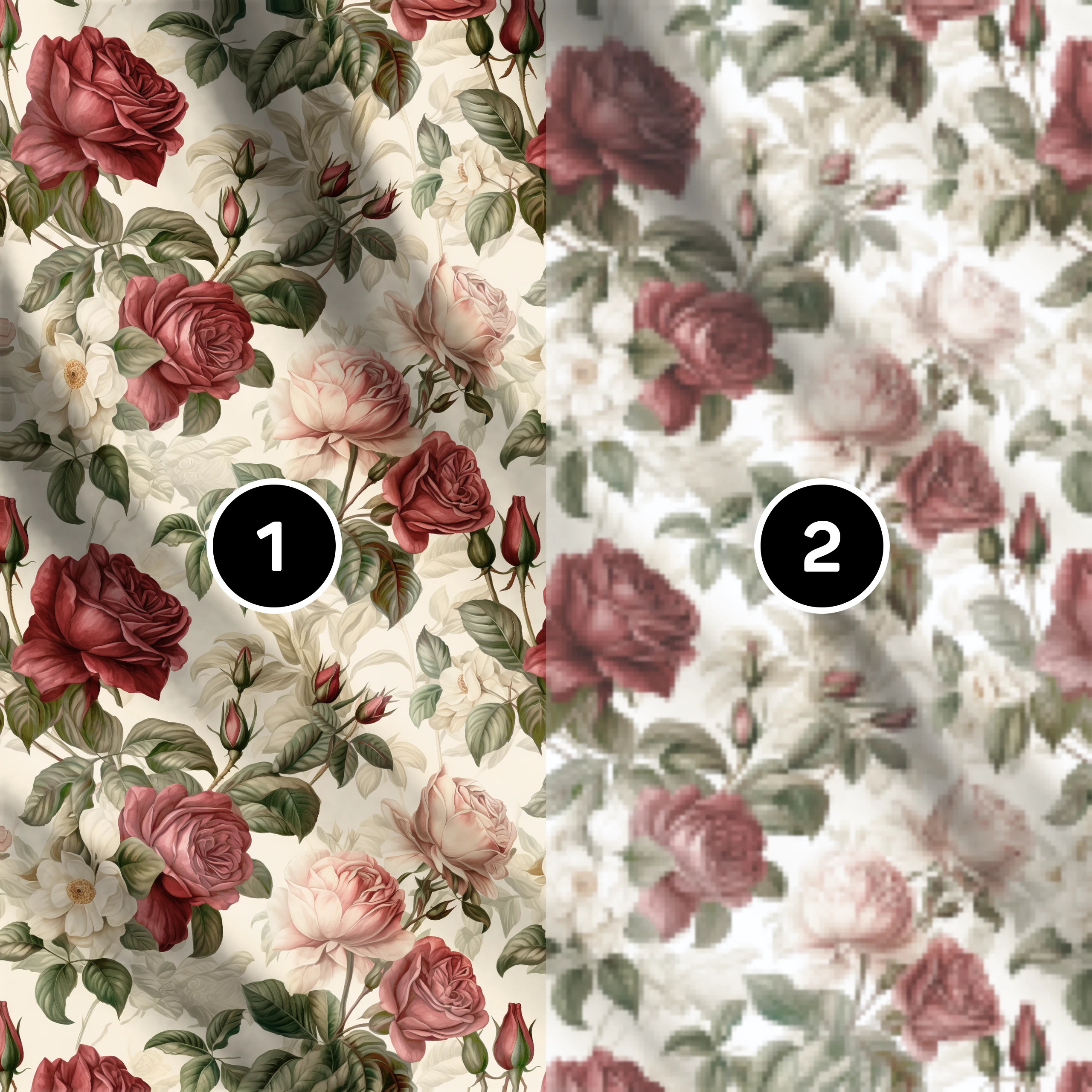 Zasłona do salonu kuchni sypialni żabki taśma 140x270 zasłony gotowe kwiaty – miniatura