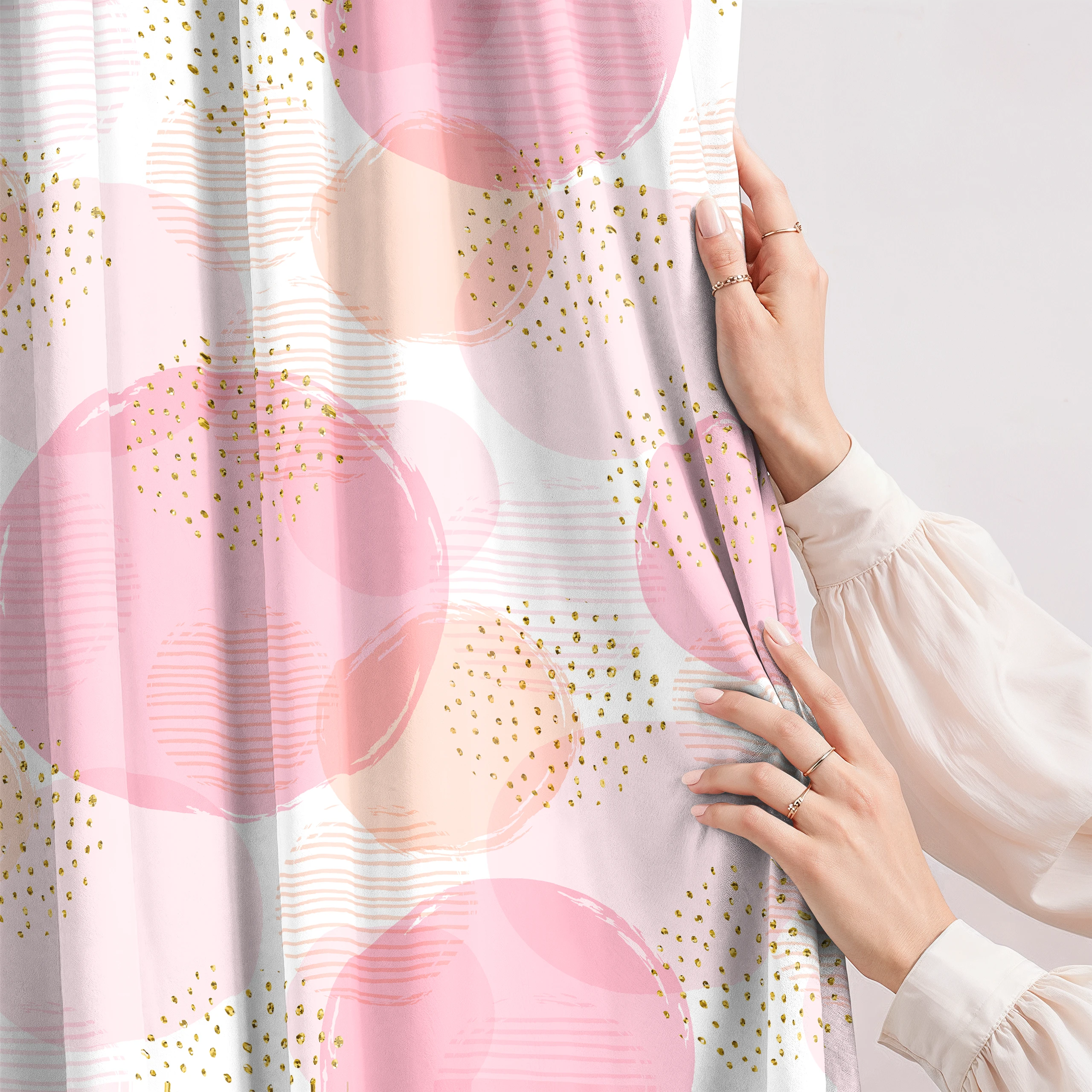 Zasłona do salonu kuchni sypialni żabki taśma 140x270 zasłony gotowe kwiaty